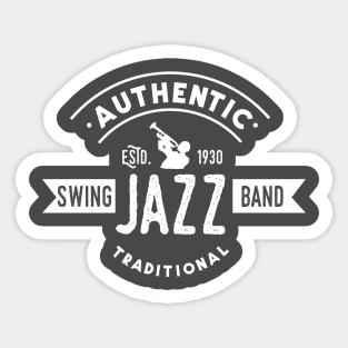 Retro Style Jazz Club Sticker